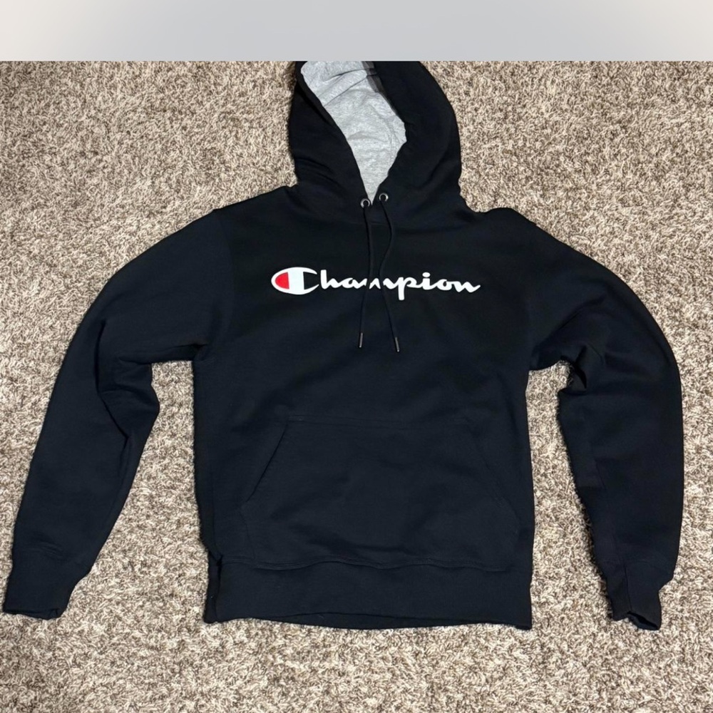 Champion Black and Gray Athletic Hoodie